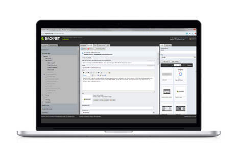 Funktioner i BackNet CMS