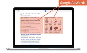 Annonser på Google sök (sponsrade länkar) Annonser på Google sök (sponsrade länkar)